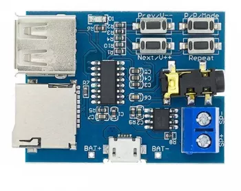 Modul player MP3 cu amplificator 2W card TF OKY3165-1 