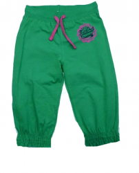 Pantaloni sport pentru fete 3 4 Wendeee DY56106-1V-98 Verde 