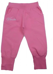 Pantaloni sport pentru fetite 3 4 Wendee DY56109-2R Roz 
