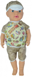 Papusa baietel 60 cm pentru fete 3+ ani Mini Junior 056228-3F Multicolor 