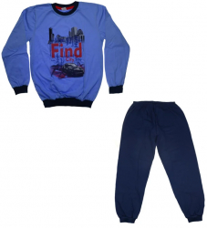 Pijama pentru baieti Marcinkowski Max MRKW6B-140-cm Bleumarin 