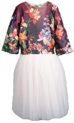 Rochita eleganta pentru fete Mini Junior 253AB-128-cm Multicolor 