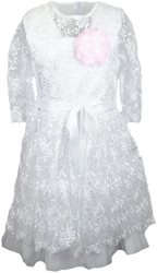 Rochita eleganta pentru fete RCHF7-134 Alb 