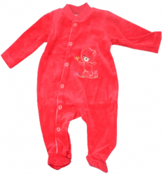 Salopeta cu maneca lunga pentru fete Pifou Model 3 S605444-2 Rosu 