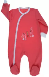 Salopeta cu maneca lunga pentru fete Pifou Model 32 M32-C-74 Coral 