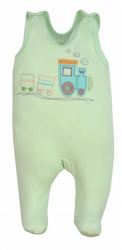 Salopeta fara maneci pentru baieti Koala Train A01-073V-80-cm Verde 