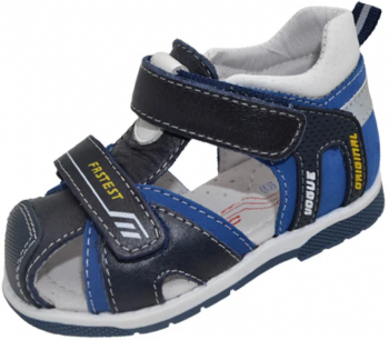 Sandale ortopedice din piele pentru baieti BiKi A-B01108-C-20 Bleumarin 