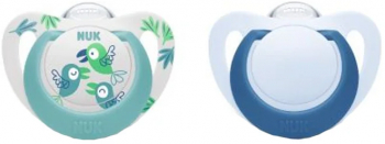 Set 2 suzete ortodontice din silicon Nuk Star 736-745 Multicolor 