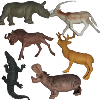Set 6 figurine animale 10 cm Ucok 236070 Multicolor 