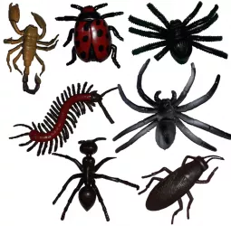 Set 7 figurine insecte 12 cm Mini Junior 552622 Multicolor 