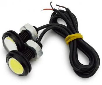 Set becuri auto cu led 23mm 2W negru 