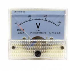 Voltmetru analogic de panou 30V curent alternativ 