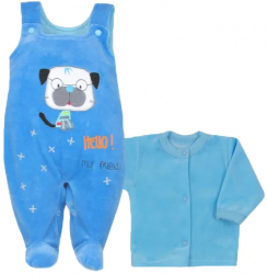 Compleu 2 piese pentru baieti Koala Hello 04-846A1-56-cm Albastru 