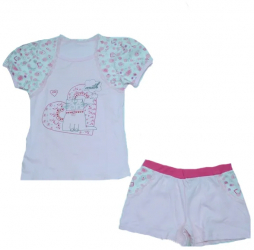 Compleu 2 piese pentru fete Sevim 5056-R-116 Roz