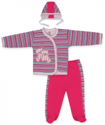 Costum din 3 piese PIFOU 92-62 Fucsia 