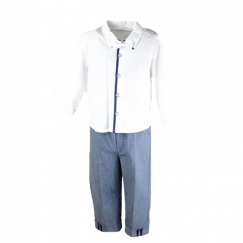 Costum elegant 3 piese pentru baieti Mini junior CEB-08-80-cm Multicolor 