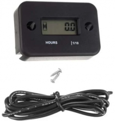 Mini tahometru cu contor orar masurare RPM Negru 