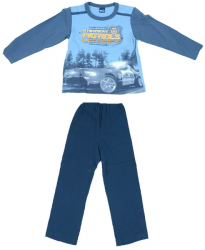 Pijama pentru baieti GT PBGT1-AL-98 Albastru 
