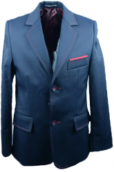 Sacou elegant pentru baieti Janke SLA13-B-134-cm Bleumarin 