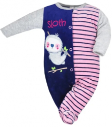 Salopeta cu maneca lunga pentru fete Koala Rowerku 3768-R-56 Multicolor 