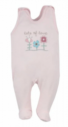 Salopeta fara maneci pentru fete Koala Flower A01-012R-1-74-cm Roz 