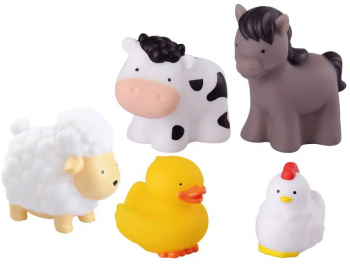 Set 5 figurine animale domestice 5 cm Mini Junior 9802 Multicolor 
