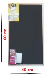 Tabla copii lemn 40x60 cm + crete marcar si burete 