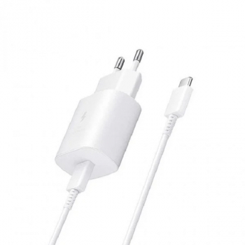 Incarcator 25W pentru Samsung A33 A34 A35 USB-C TA800EWE-DG980BWE 3A Type-C Super Fast Charger Alb 