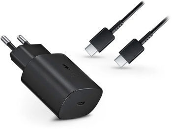 Incarcator 25W pentru Samsung S23 TA800EBE-DX310JBE Type C 1.8M Super Fast Charger Negru 