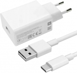 Incarcator Xiaomi Redmi Note 10 Lite Redmi Note 11E MDY-10-EL 27W 5A Quick Charge cu cablu Type C Alb