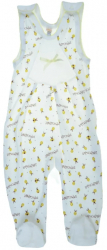 Salopeta fara maneci pentru fete Koala Bobas Fashion 827AL-80 Alb 
