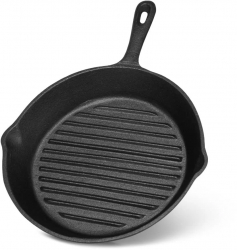 Tigaie grill Fissman fonta 18x4 cm negru 
