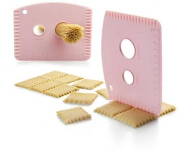 Racleta aluat Ibili plastic 12x12 cm roz 