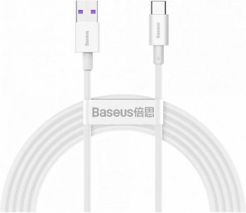 Cablu Date si Incarcare Baseus USB la USB Type-C Superior Series 2 m 66W CATYS-A02 Alb 