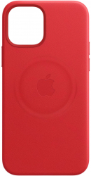 Husa de protectie Apple Leather Case MagSafe pentru iPhone 12/12 Pro (PRODUCT)RED 