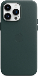 Husa de protectie Apple Leather Case with MagSafe pentru iPhone 14 Pro Max Forest Green 