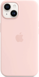 Husa de protectie Apple Silicone Case with MagSafe pentru iPhone 14 Chalk Pink 