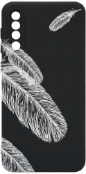Husa Bestcase comp cu Samsung Galaxy A50 / Galaxy A30s Feathers BW SLIM 1.2MM Microfibra prot cam PB 18 