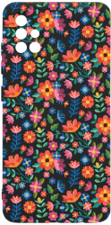 Husa Bestcase comp cu Samsung Galaxy A51 Flower Pattern SLIM 1.2MM Microfibra prot cam PB 953 