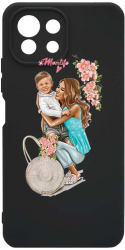 Husa Bestcase comp cu Xiaomi Mi 11 Lite Mom Life With a Boy SLIM 1.2MM Microfibra prot cam PB 559 