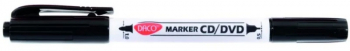 Marker CD/DVD Daco 2 Capete Negru 