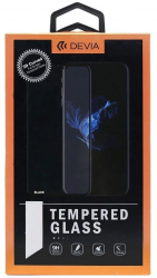 Folie Devia Frame Sticla Temperata compatibila cu Oppo A15 Black 