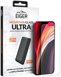 Folie Eiger Sticla 2.5D Mountain Glass Ultra compatibila cu iPhone 12 Pro Clear 