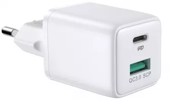 Incarcator de retea Joyroom L-QP303 Alb 1xUSB 1xUSB-C 30W 4 5A PD Quick Charge Design compact Compatibilitate larga 