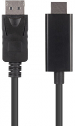 Cablu video Lanberg DisplayPort v1.1 Male - HDMI Male 1.8m negru