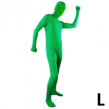 Costum body verde ChromaKey marime L utilizat pentru efecte invizibile in studiorurile foto 