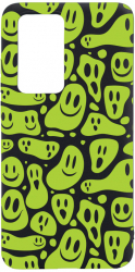Husa BestCase Compatibila Cu Samsung Galaxy S20 FE Green Acid Smiley 0.8MM Slim Negru B 1051 