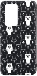 Husa BestCase Compatibila Cu Samsung Galaxy S20 FE Teddy Bear Pattern 0.8MM Slim Negru B 1028 
