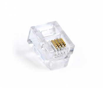 MUFA RJ-11 GEMBIRD pt. cablu telefon telefon RJ-11 T plastic 100 buc MP-6P4C/100 