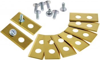 Set 9x lame 0 9 mm din titan pentru toate cositoarele robotizate Worx Landroid 